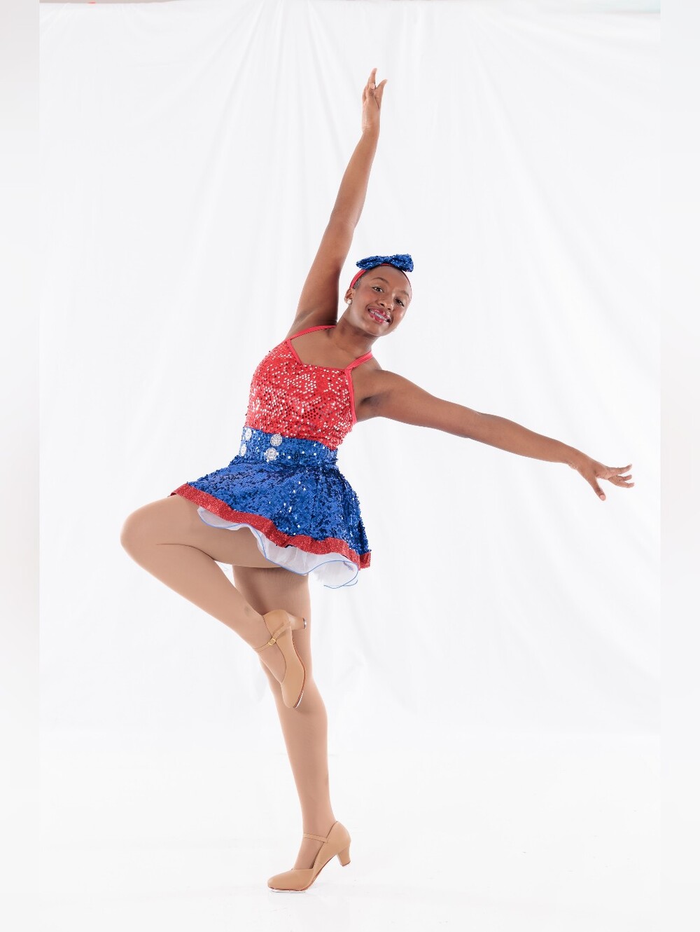Weissman Dance Girls' USA Costume Dress